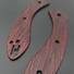 Fibers Dark Blood - Spyderco Roc Knife Scales by Svechnikov Knives