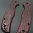 Spyderco Shaman maple handle scales - Fibers Dark Blood / hand-painted
