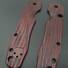Spyderco Smock maple handle scales - Fibers Dark Blood / hand-painted