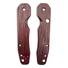 Spyderco Smock maple handle scales - Fibers Dark Blood / hand-painted