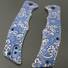 Buck 252 Trunk maple handle scales - Japan Wave / hand-painted
