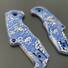 MKM Isonzo maple handle scales - Japan Wave / hand-painted