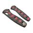 Benchmade Mini Barrage 585 maple handle scales - Katana Black Red / hand-painted