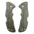 Cold Steel Mini Recon-1 maple handle scales - Leaf Dark Green / hand-painted