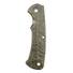 Hinderer Project X maple handle scales - Leaf Dark Green / hand-painted