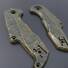 MKM Isonzo maple handle scales - Leaf Dark Green / hand-painted