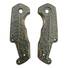 MKM Isonzo maple handle scales - Leaf Dark Green / hand-painted