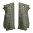 SAR K2 45/45 C maple grips - Leaf Dark Green / hand-painted