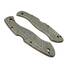 Spyderco Civilian maple handle scales - Leaf Dark Green / hand-painted