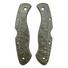 Spyderco Civilian maple handle scales - Leaf Dark Green / hand-painted