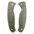 Spyderco Resilience Tip Down maple handle scales - Leaf Dark Green / hand-painted