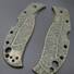 Spyderco RockJumper/LeafJumper maple handle scales - Leaf Dark Green / hand-painted