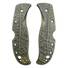 Spyderco RockJumper/LeafJumper maple handle scales - Leaf Dark Green / hand-painted