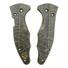 Spyderco Yojimbo 2 maple handle scales - Leaf Dark Green / hand-painted