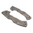 Cold Steel 4-Max Elite walnut handle scales - Molon Labe V3 Dark Bronze / hand-painted
