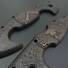 Cold Steel Spartan walnut handle scales - Molon Labe V3 Dark Bronze / hand-painted