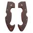 Cold Steel Spartan maple handle scales - Classic V2 Dark Cherry / hand-painted