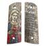 1911 full-size Magwell maple grips - Psalms 23:4 X Immaculate Heart / hand-painted