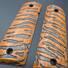 1911 full-size maple grips - Tiger Skin / hand-painted
