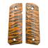 1911 full-size maple grips - Tiger Skin / hand-painted