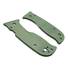 Spyderco Lil' Temperance 3/Lightweight Micarta Green handle scales - Traditional / hand-painted