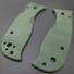 Spyderco Lil' Temperance 3/Lightweight Micarta Green handle scales - Traditional / hand-painted