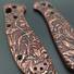 Benchmade Griptilian 550 maple handle scales - Wild Thickets Baroque / hand-painted