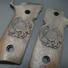 Beretta 92XI, 92GTS walnut grips - Armenian Coat Of Arms Dark / hand-painted