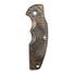 Hinderer Jurassic maple handle scales - Artefact Dark Bronze / hand-painted