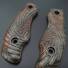 Ka-Bar Becker Necker BK11 maple handle scales - Artefact Dark Bronze / hand-painted