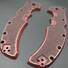 Cold Steel Recon 1 maple handle scales - Classic V2 Dark Cherry / hand-painted