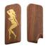 Tokarev TT walnut grips - Classic V2 Pin Up Gold / hand-painted