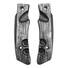Fox Knives Military Division Forprene maple handle scales - Fibers Black Silver / hand-painted