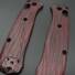 Benchmade Mini Bugout 533 maple handle scales - Fibers Dark Blood / hand-painted