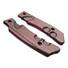 Fox Knives Military Division Forprene maple handle scales - Fibers Dark Blood / hand-painted
