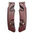 Fox Knives Military Division Forprene maple handle scales - Fibers Dark Blood / hand-painted