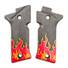 Beretta 80X Cheetah maple grips - Flame / hand-painted