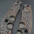 Fox Knives Military Division Forprene maple handle scales - Hell / hand-painted