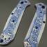 Benchmade Osborne 940-1 maple handle scales - Japan Wave / hand-painted