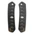 CIVIVI Vision FG maple handle scales - Katana Black Silver Coin / hand-painted
