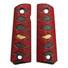 Browning 1911 22 / 380 maple grips - Katana Red Gold Coin / hand-painted