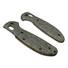 Benchmade Mini Griptilian 555 maple handle scales - Leaf Dark Green Clipless / hand-painted