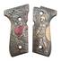 Beretta 92 full-size maple grips - Miyamoto Musashi X Achilles / hand-painted