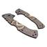 Cold Steel 4-Max Scout walnut handle scales - Molon Labe V3 Dark Bronze / hand-painted
