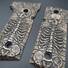 Beretta 92X, M9A3, M9A4 maple grips - Skeleton / hand-painted