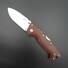 Cold Steel AD-10 Micarta Brown Burlap handle scales - Traditional / hand-painted