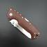 Cold Steel AD-10 Micarta Brown Burlap handle scales - Traditional / hand-painted