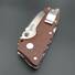 Cold Steel AD-10 Micarta Brown Burlap handle scales - Traditional / hand-painted