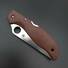 Spyderco Stretch 2 XL Micarta Brown Burlap handle scales - Traditional / hand-painted