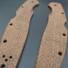 Spyderco Police 4 Lightweight Micarta Burlap handle scales - Traditional Glow / hand-painted